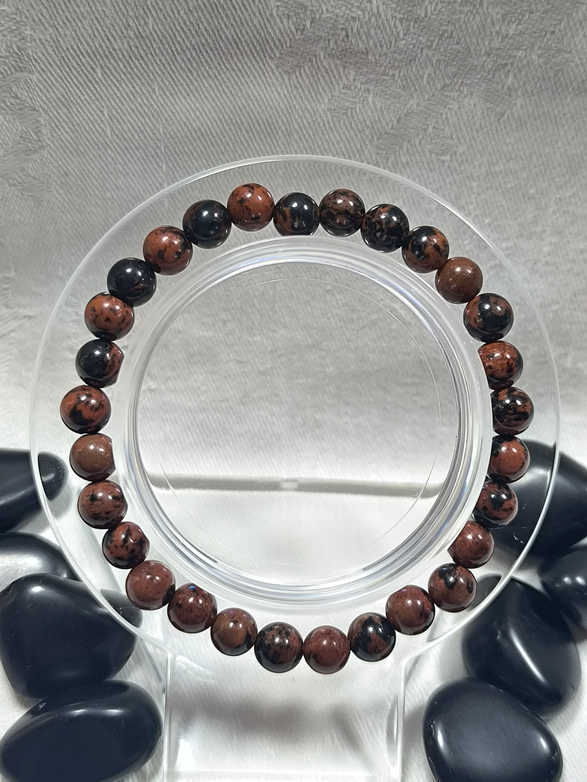 Mahogany obsidian 6mm bracelet