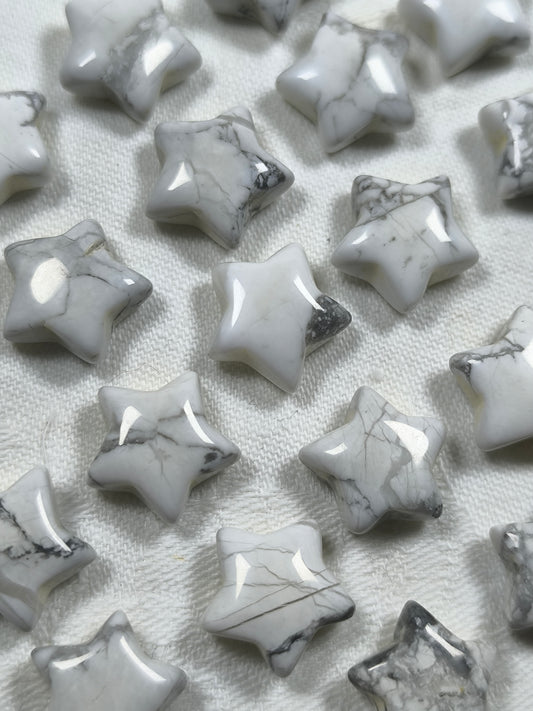 Mini howlite stars