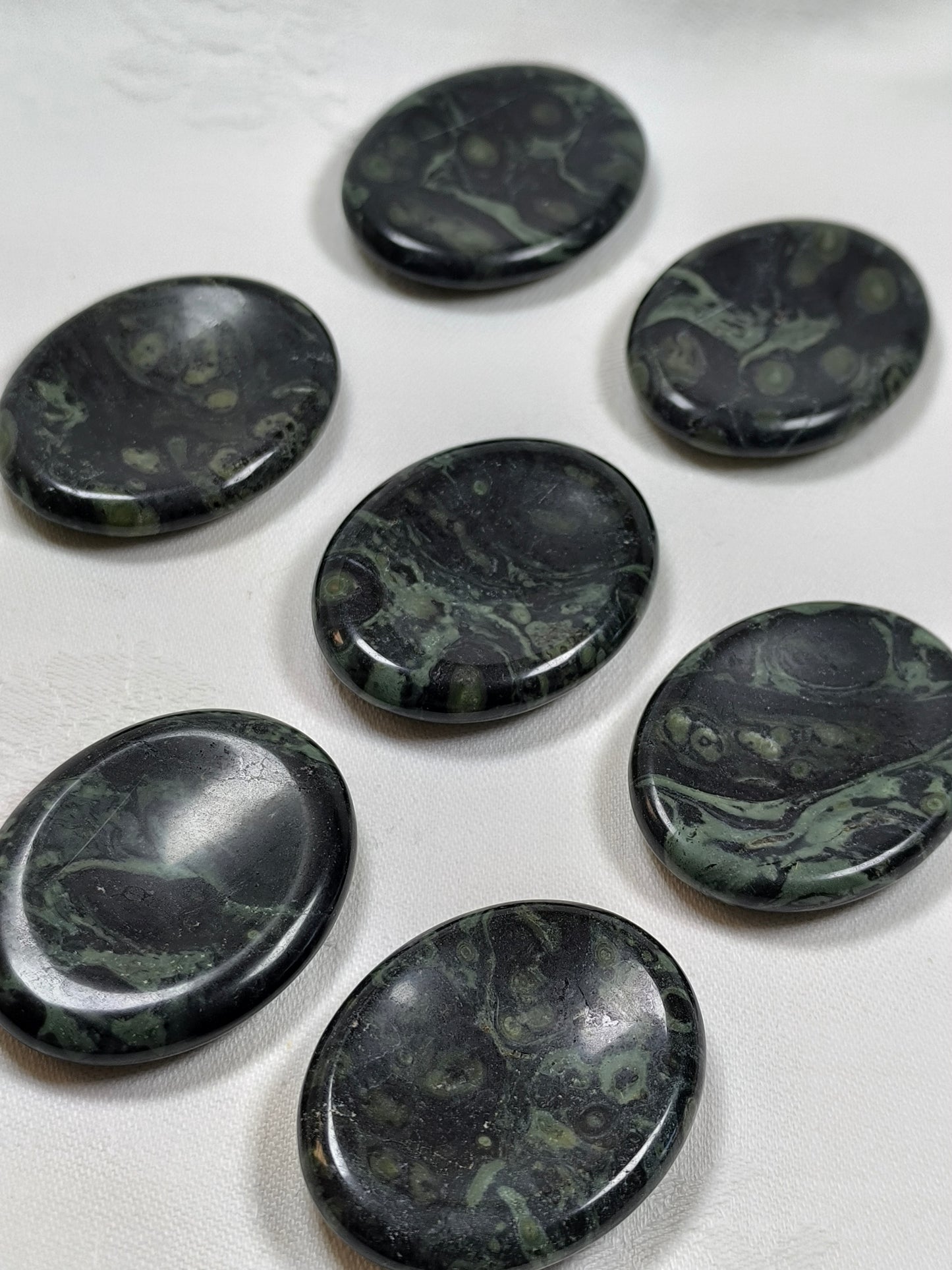 Kambaba jasper worry stones