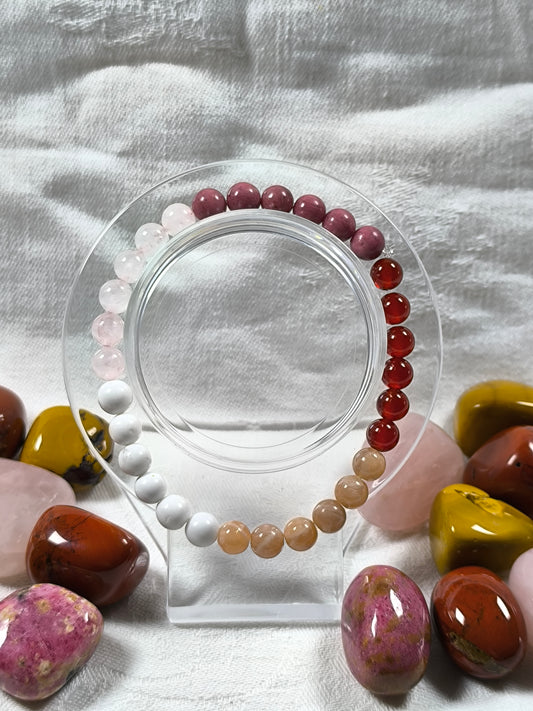 Lesbian pride flag bracelet