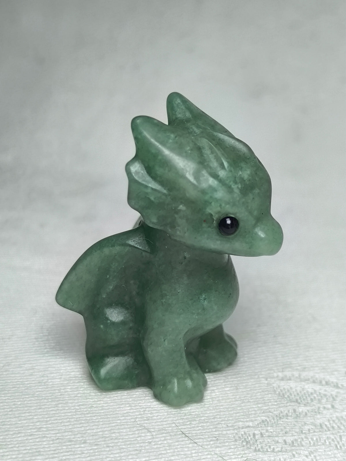 Green aventurine baby dragon