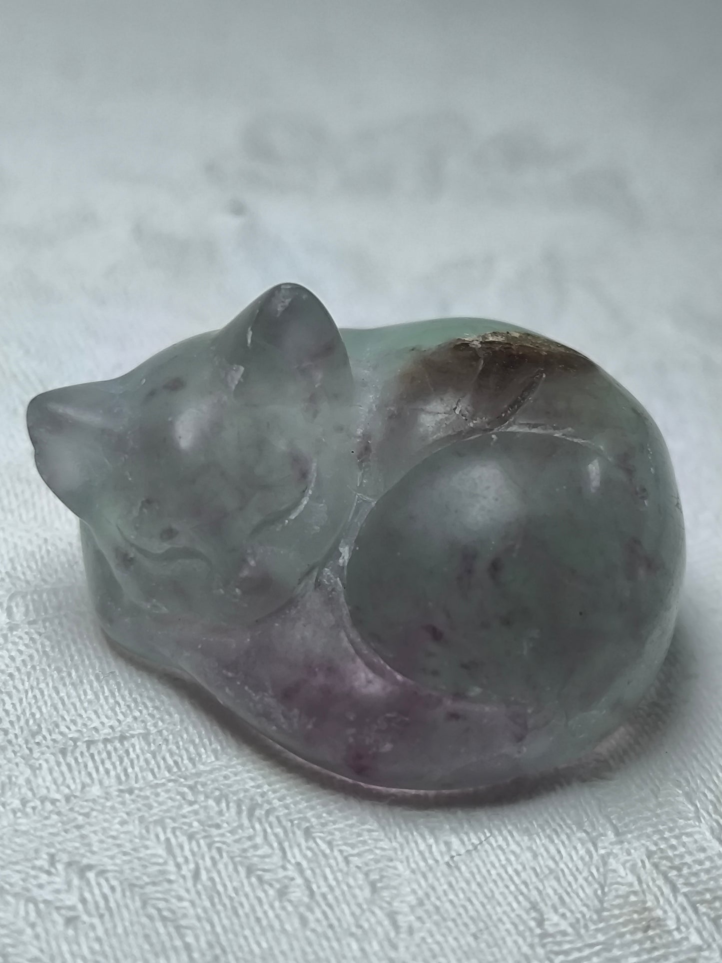 Fluorite sleeping cats