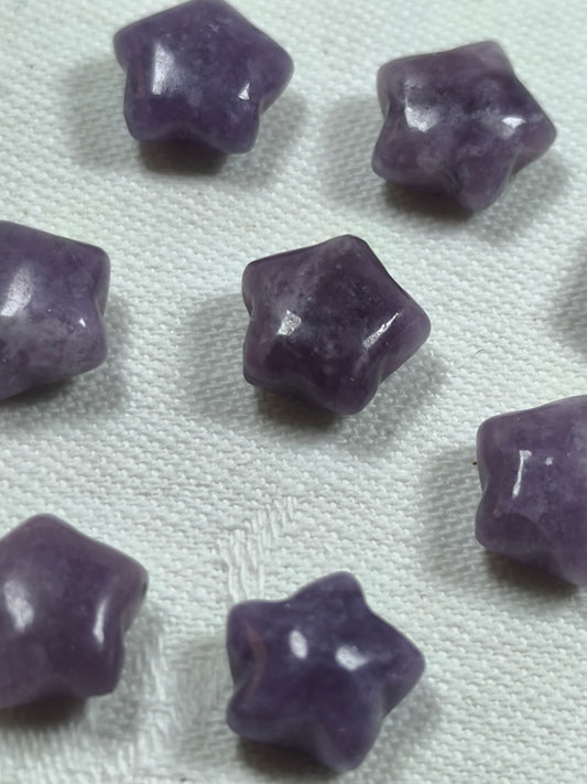 Lepidolite mini stars