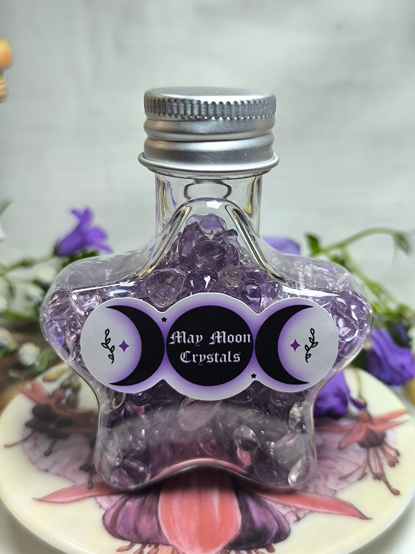 Amethyst chip bottle