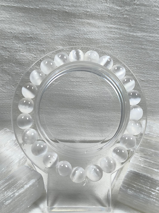 Selenite 8mm bracelet