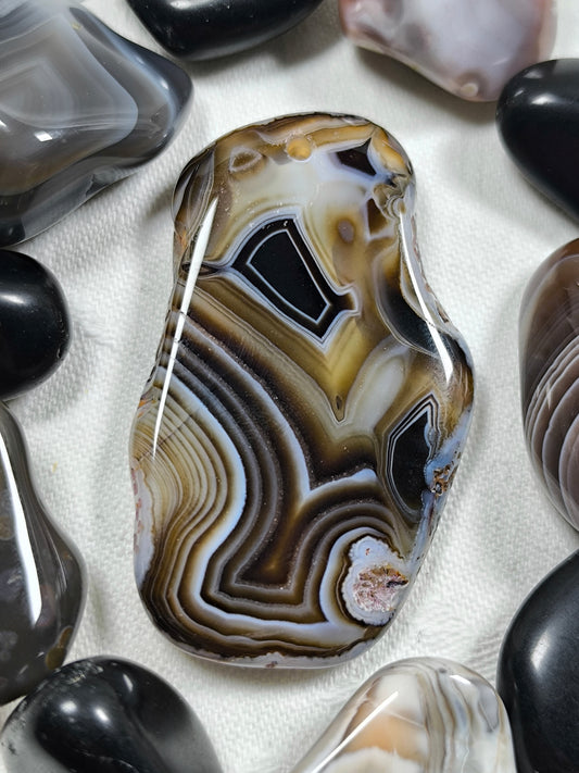 Botswana agate pendant