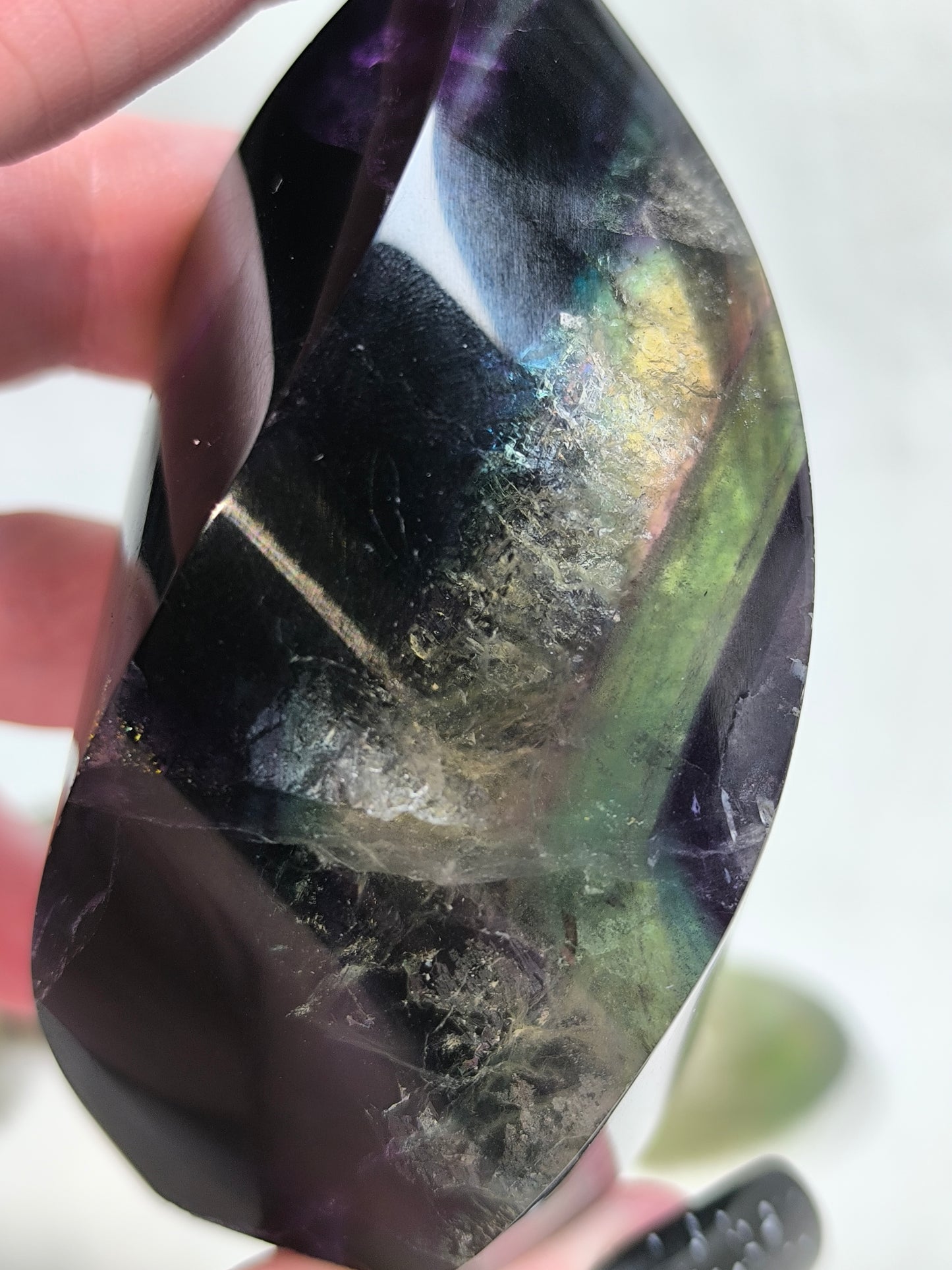 Fluorite flames