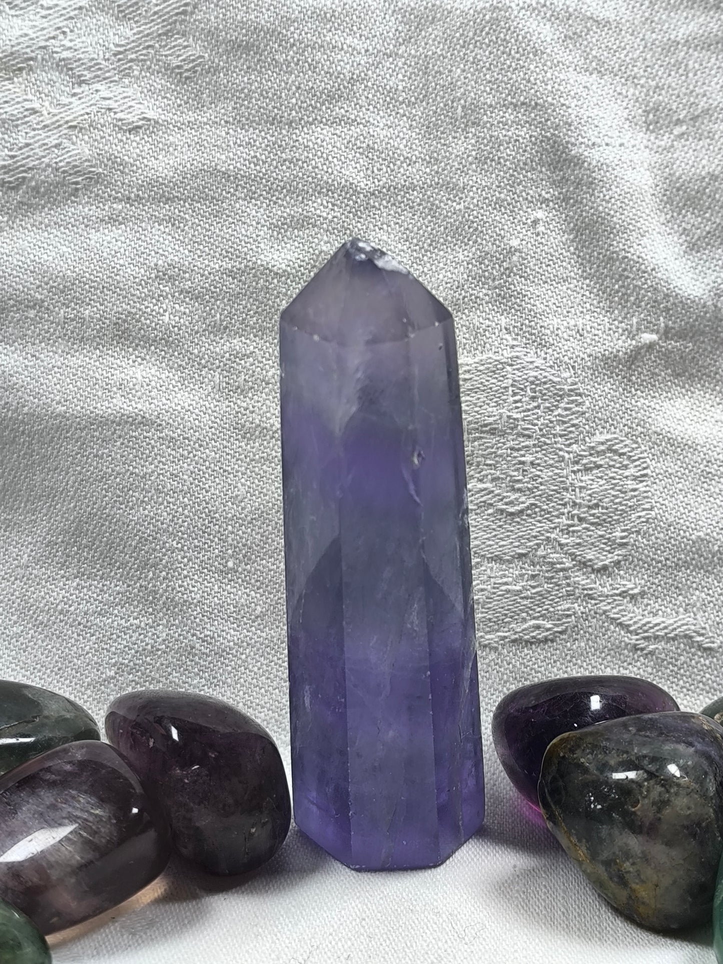 Purple fluorite tower