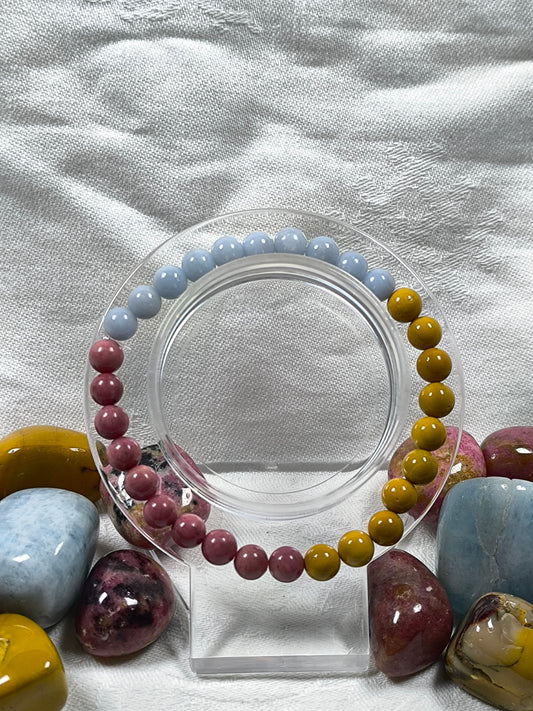 Pansexual pride flag bracelet