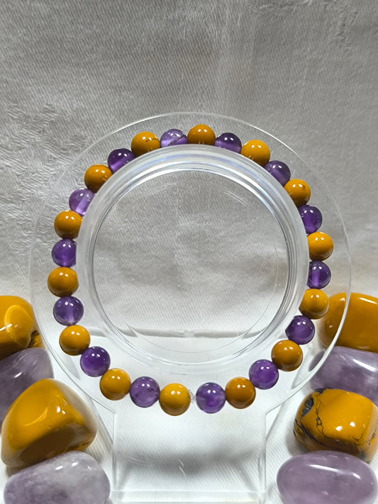 Intersex pride flag inspired 6mm bracelet 2026