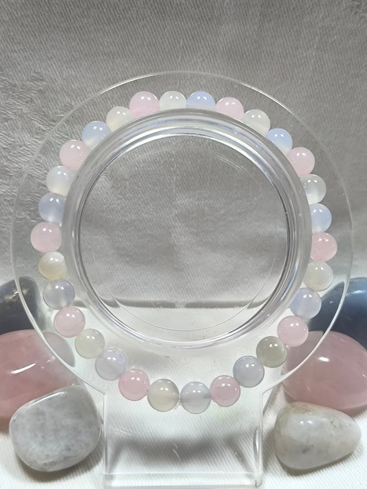 Transgender pride flag inspired 6mm bracelet 2026