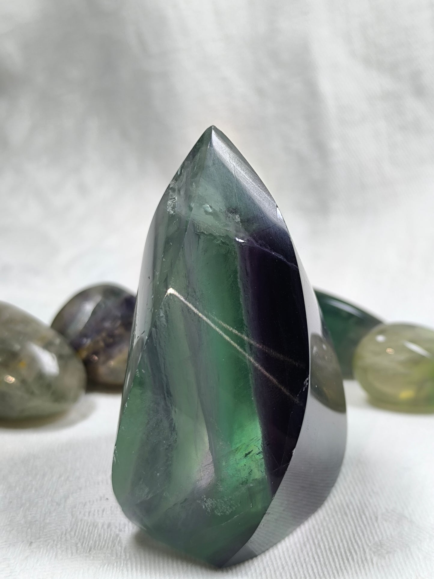 Fluorite flames