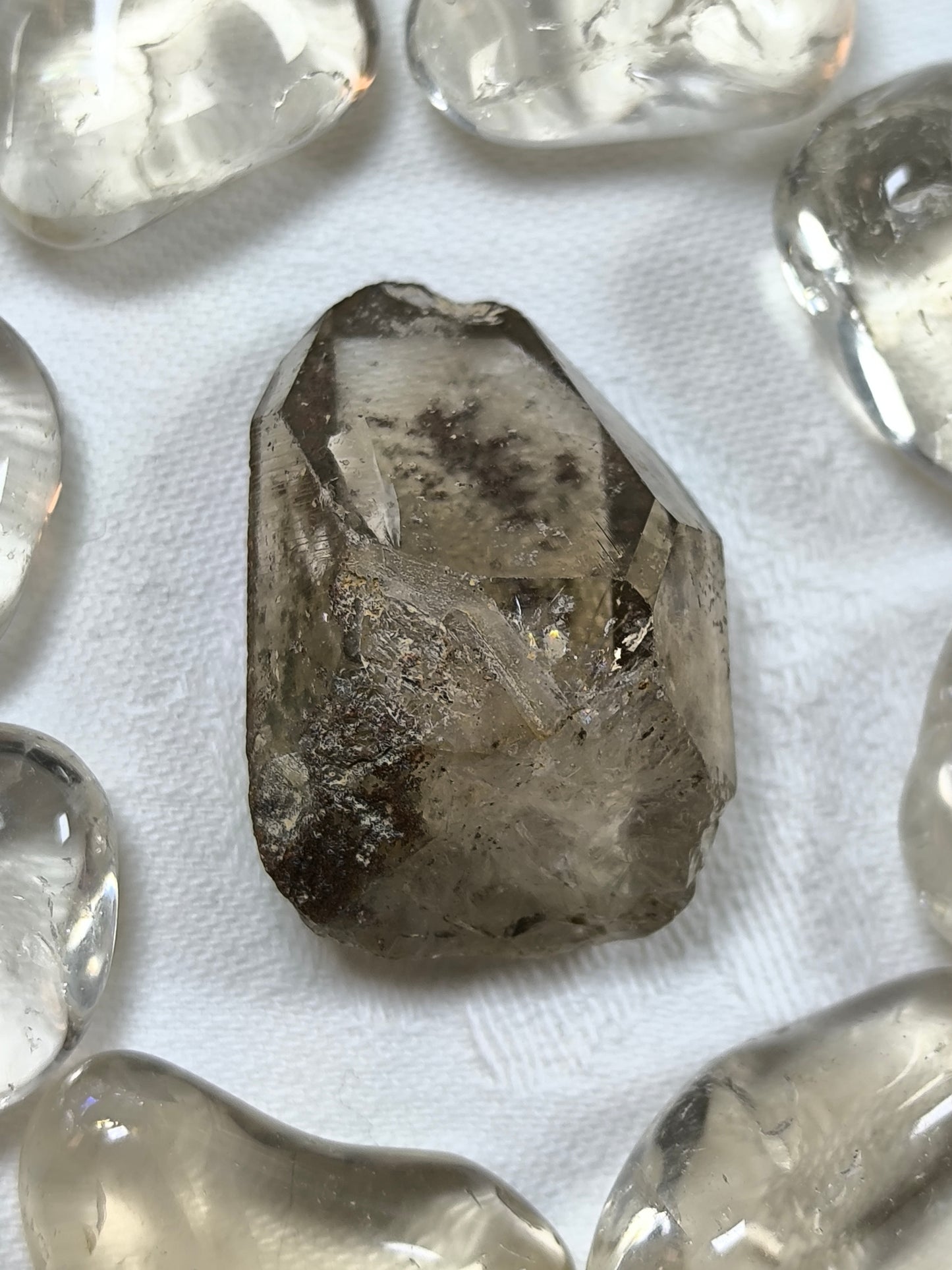 Natural raw citrine with lodaite