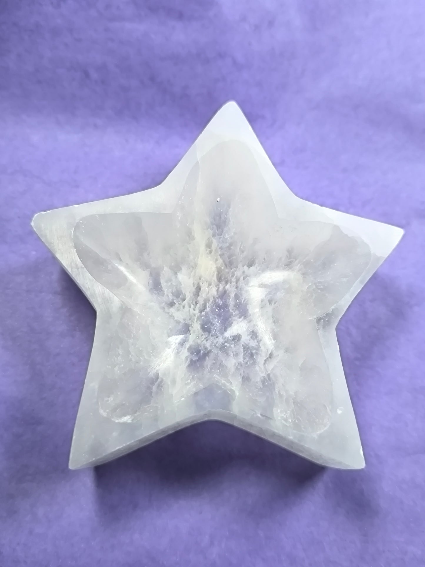 Selenite star bowl