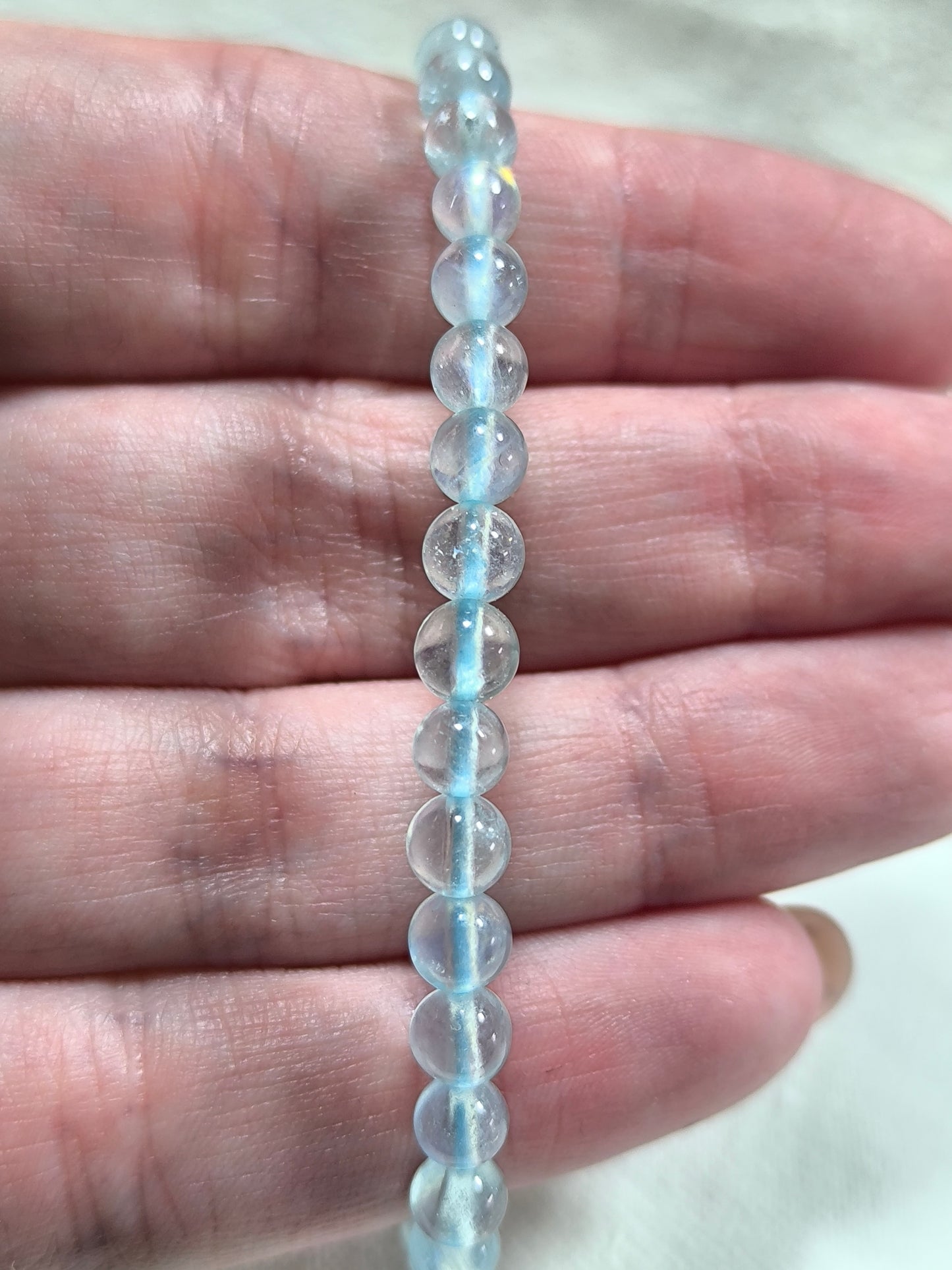 Aquamarine 5mm bracelet