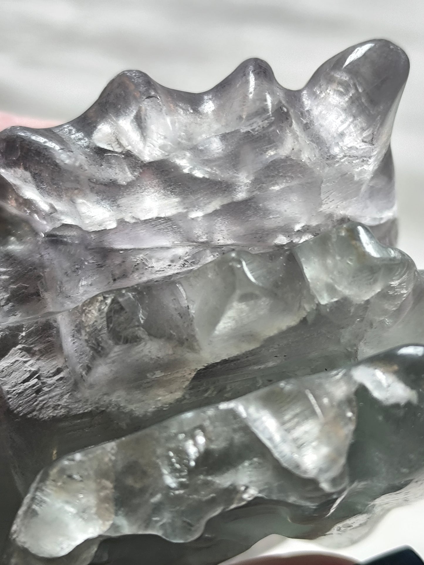 Fluorite dragon head
