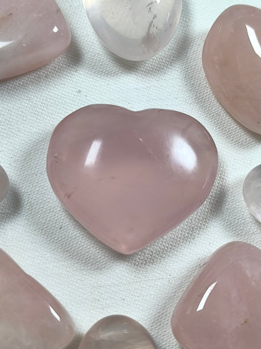 Rose quartz hearts