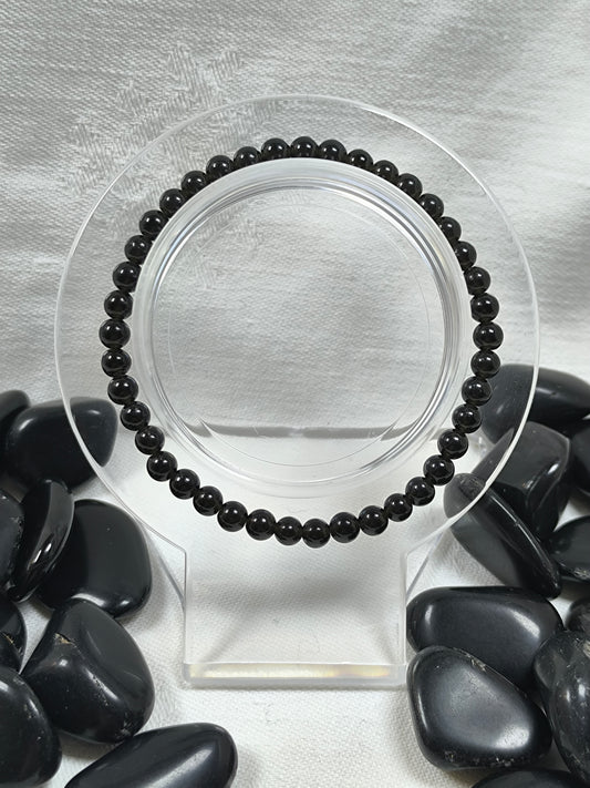Black obsidian 4mm bracelet