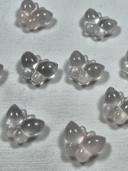 HQ rose quartz butterflies