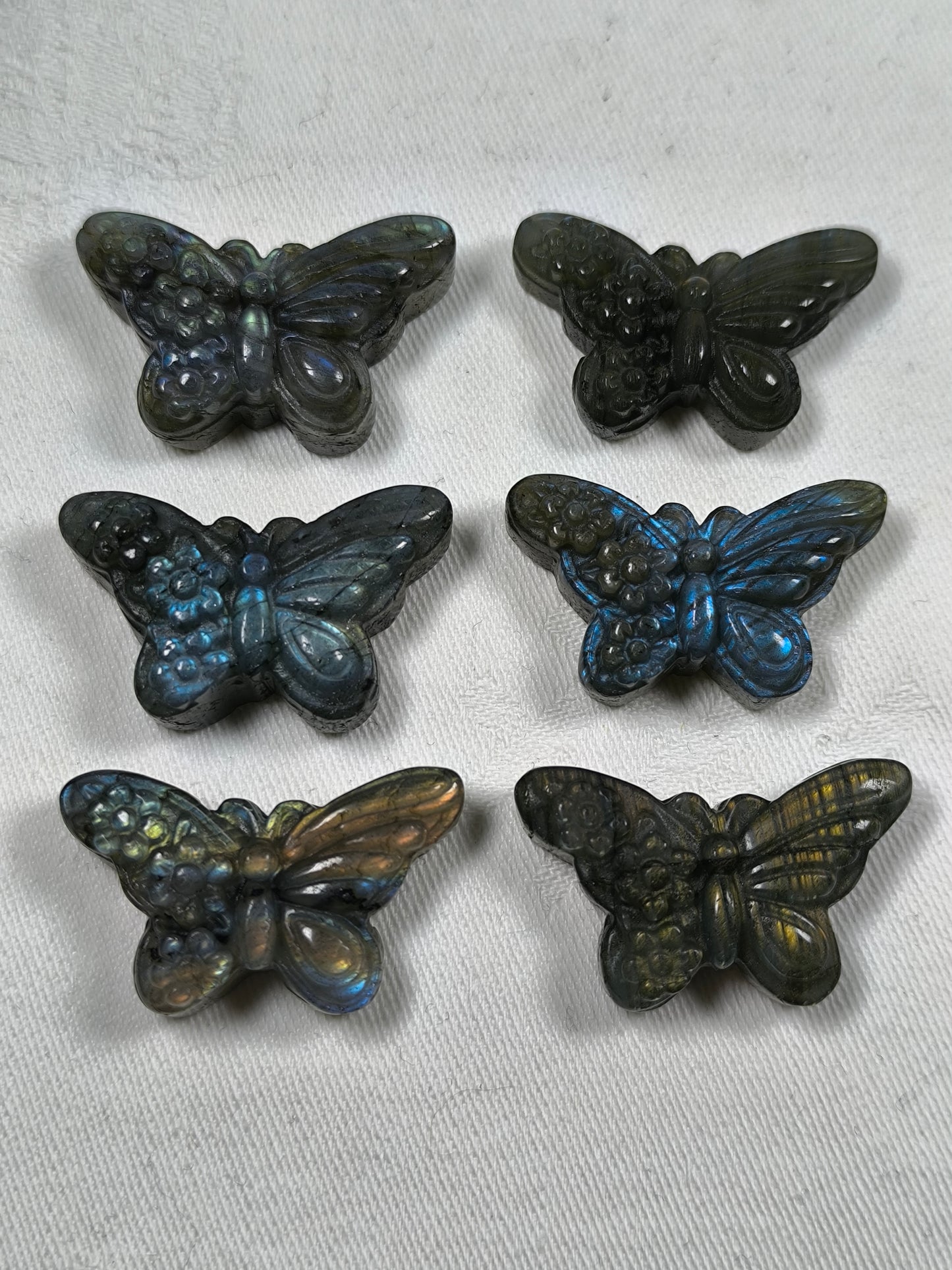 Labradorite mini flower butterfiles