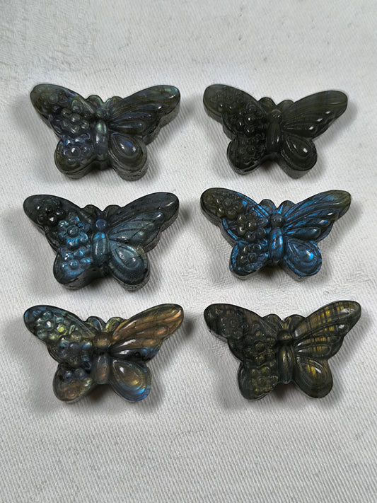 Labradorite mini flower butterfiles