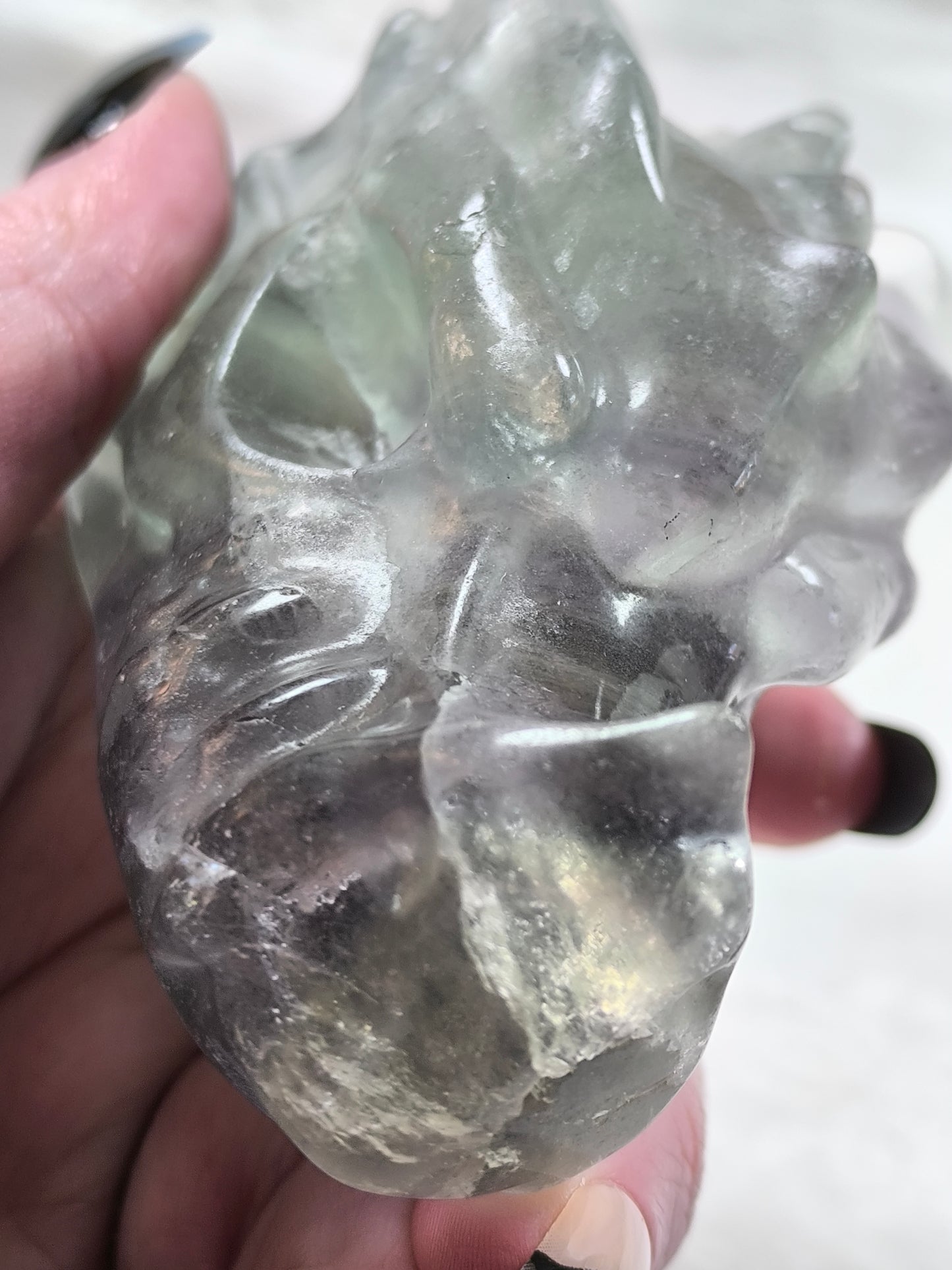 Fluorite dragon head