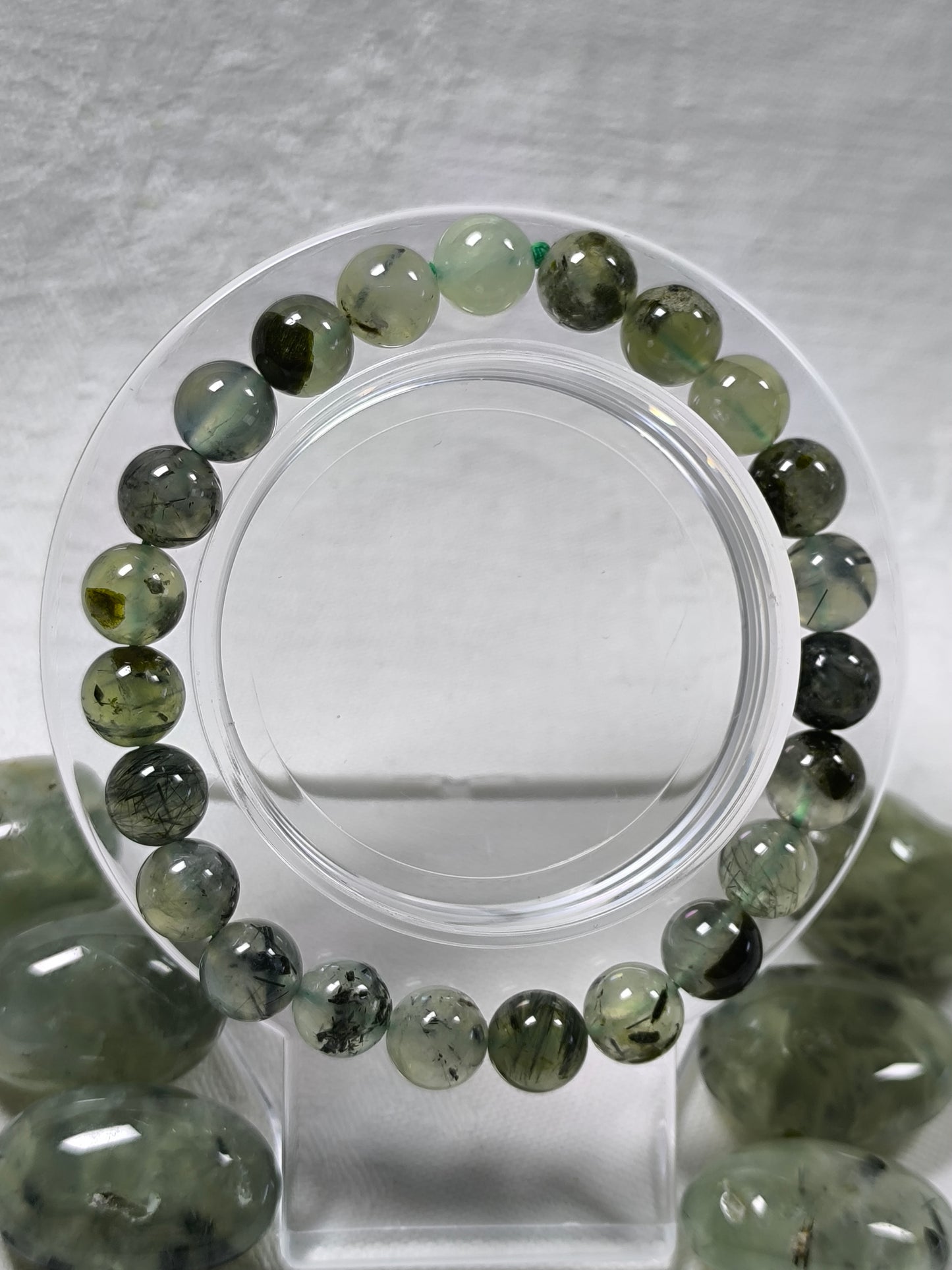 Prehnite 8mm bracelet