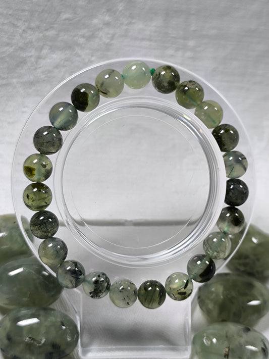 Prehnite 8mm bracelet