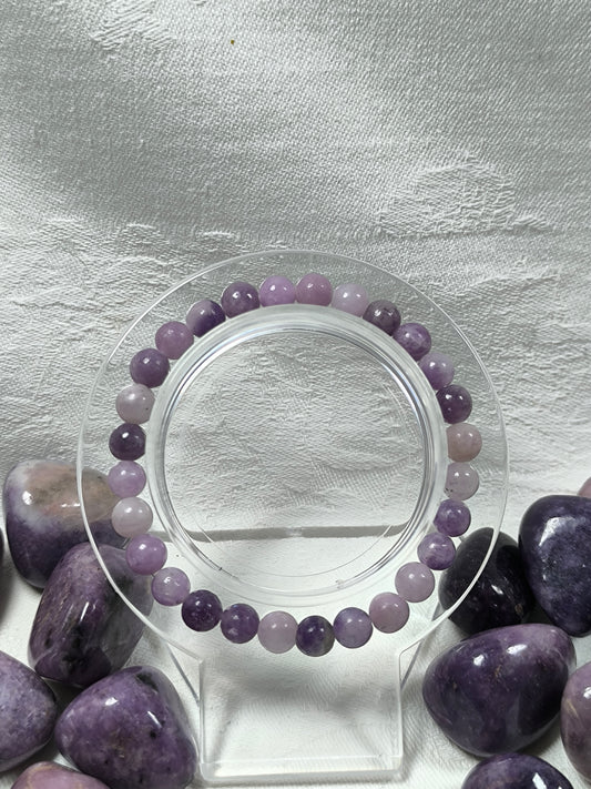 Lepidolite 6mm bracelet