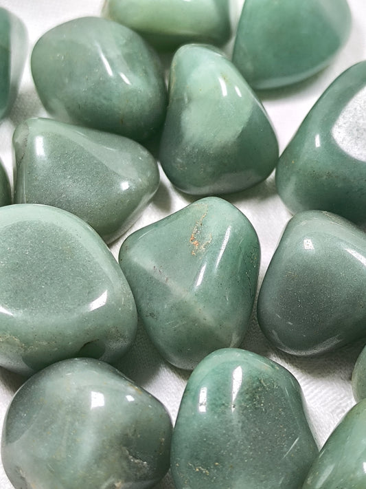 Green aventurine tumbles
