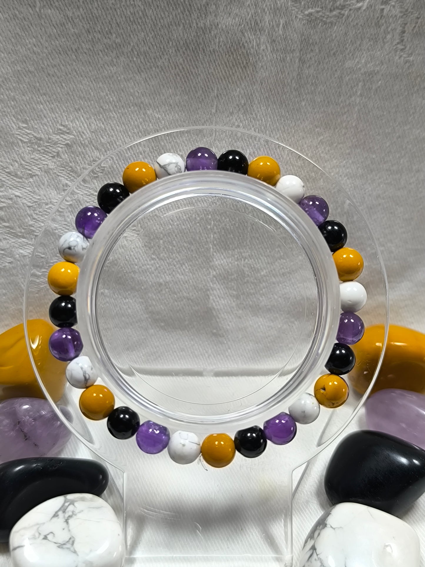 Non-binary flag inspired 6mm bracelet 2026