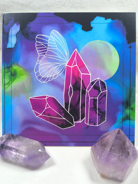 RB inspiration crystal vibes greeting card