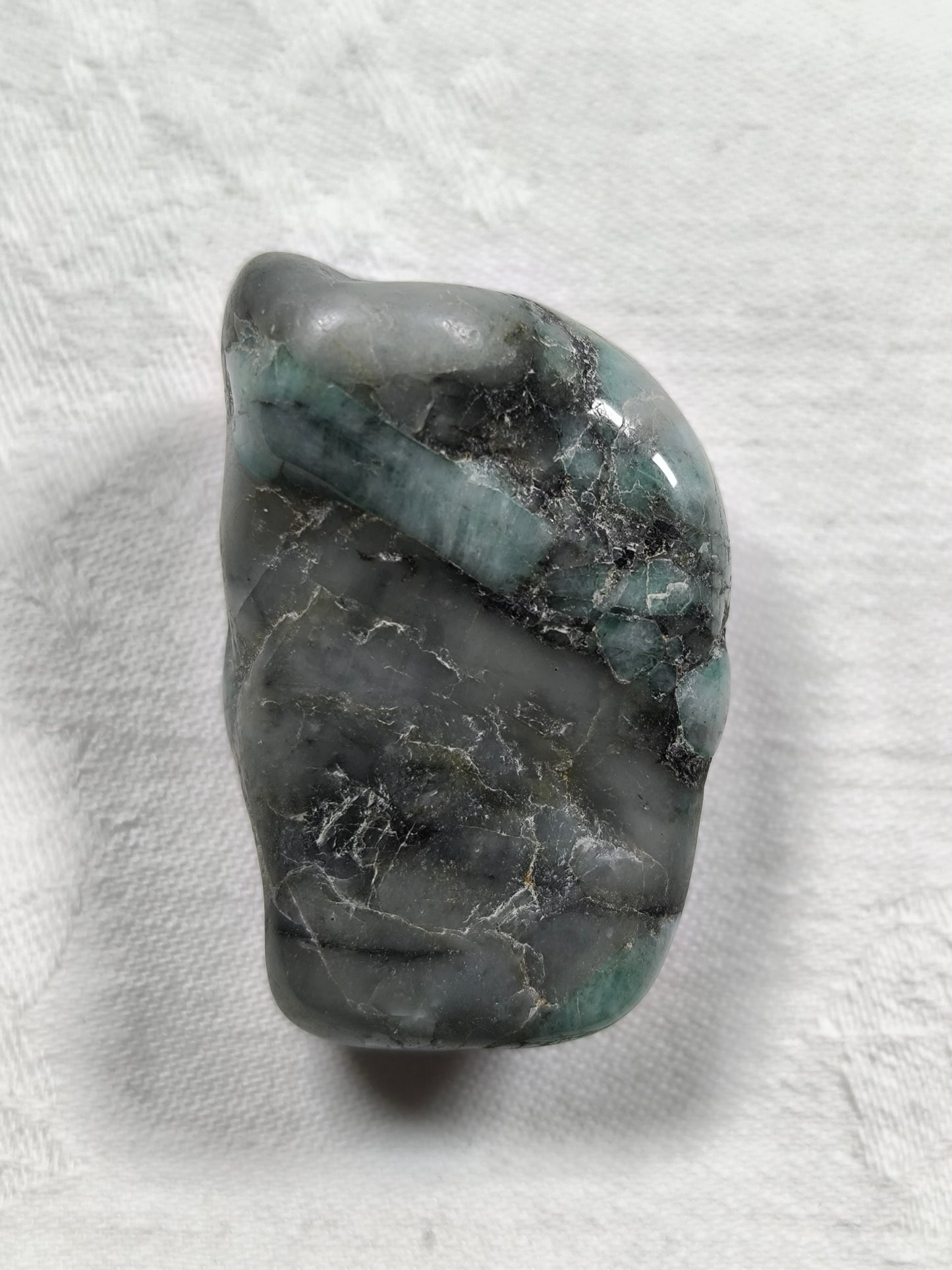Large emerald tumbles
