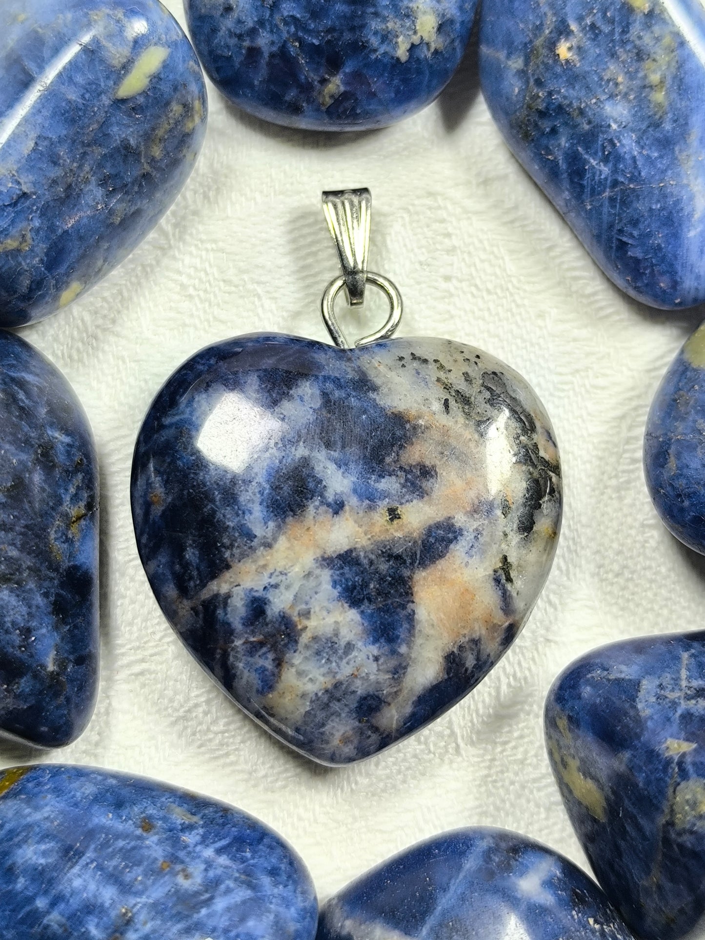 Sodalite heart pendant