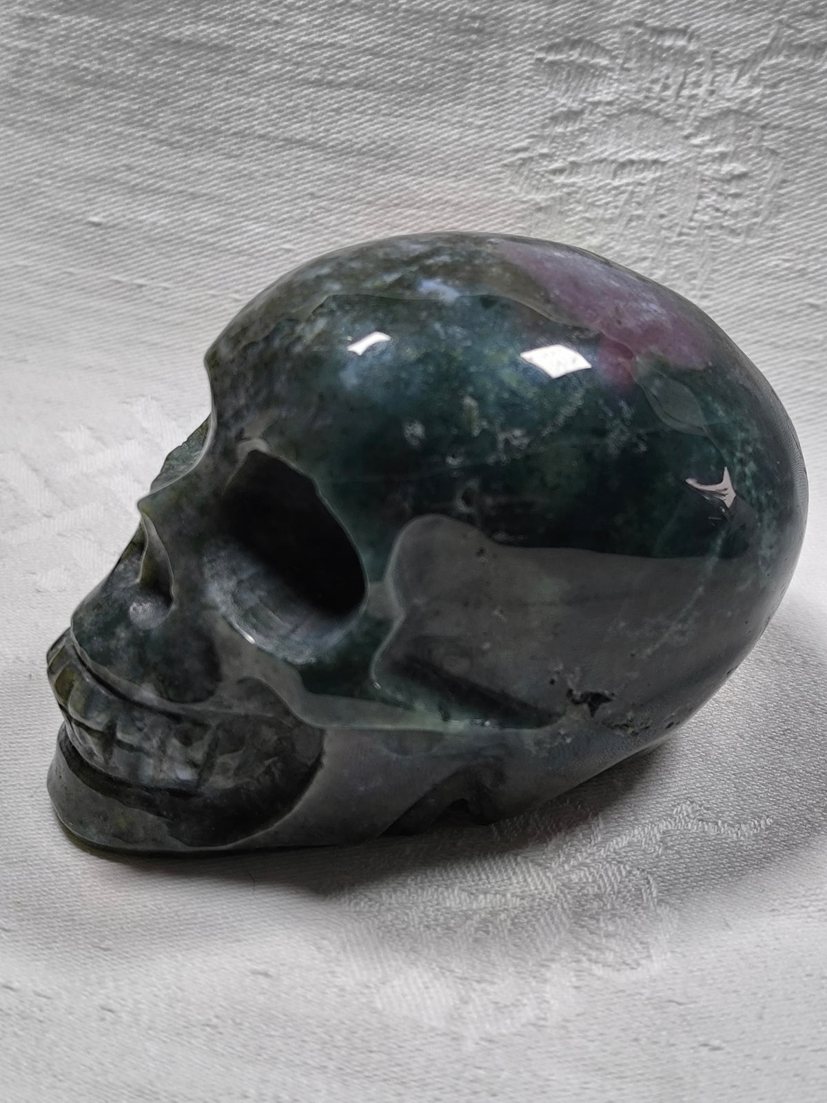 Ocean jasper skull