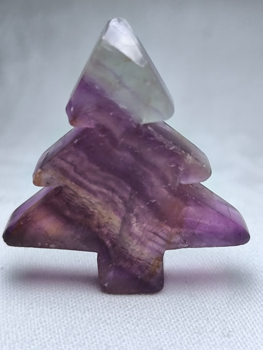 Mini fluorite Christmas trees