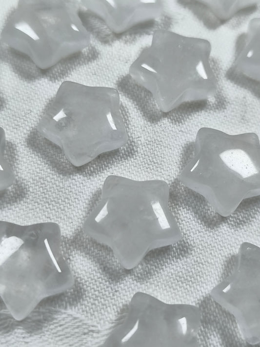 Mini clear quartz stars
