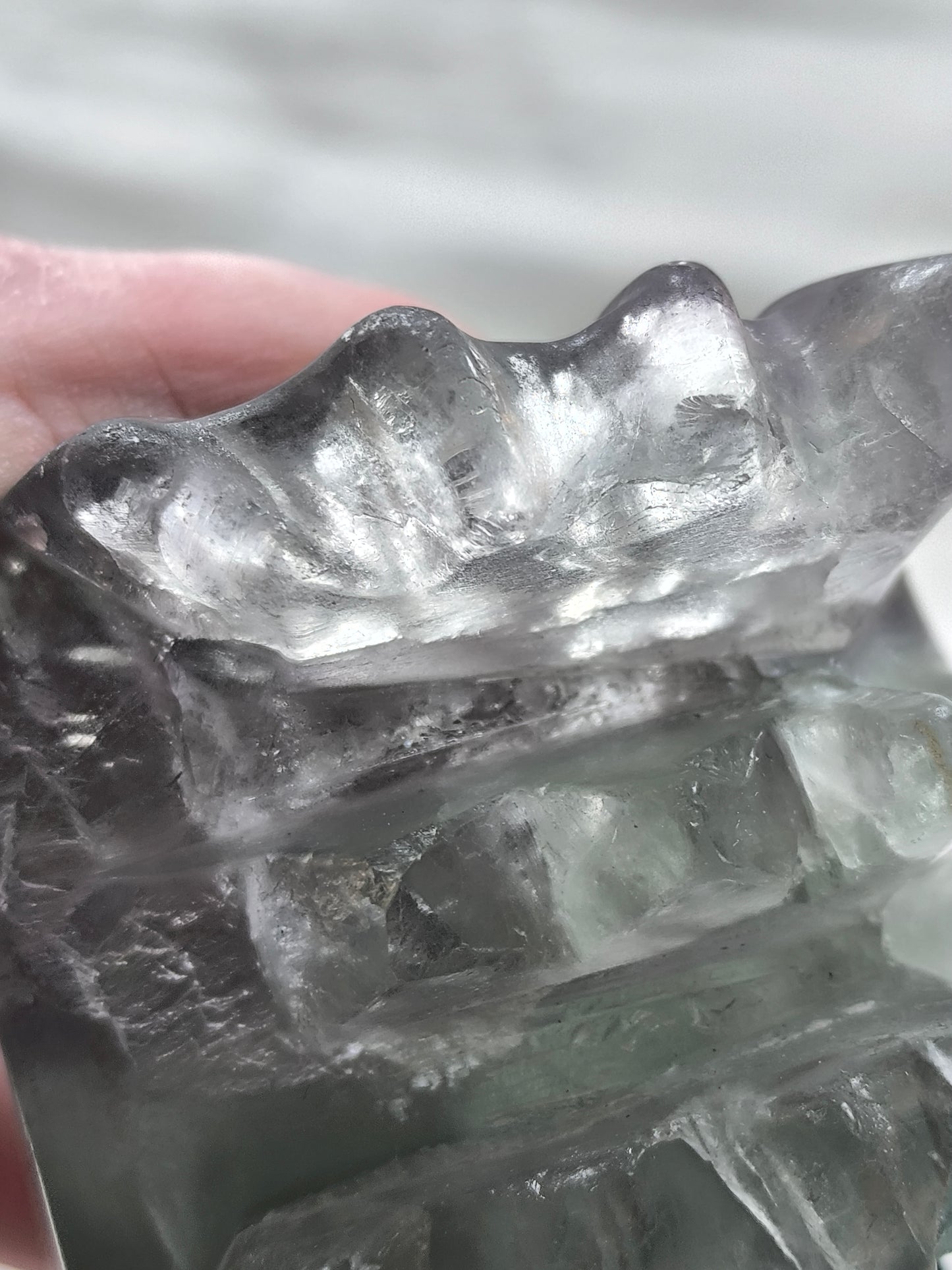 Fluorite dragon head