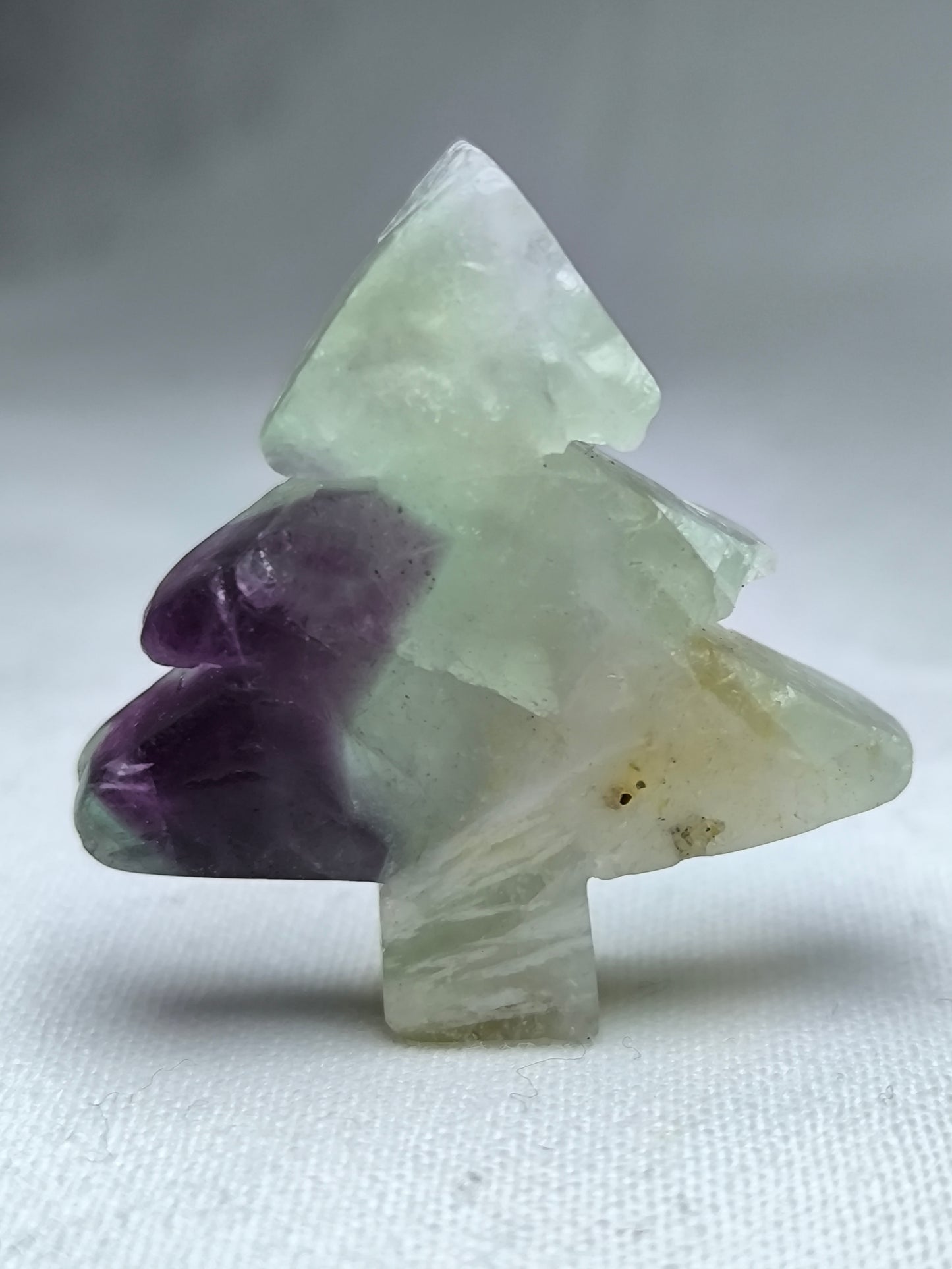 Mini fluorite Christmas trees