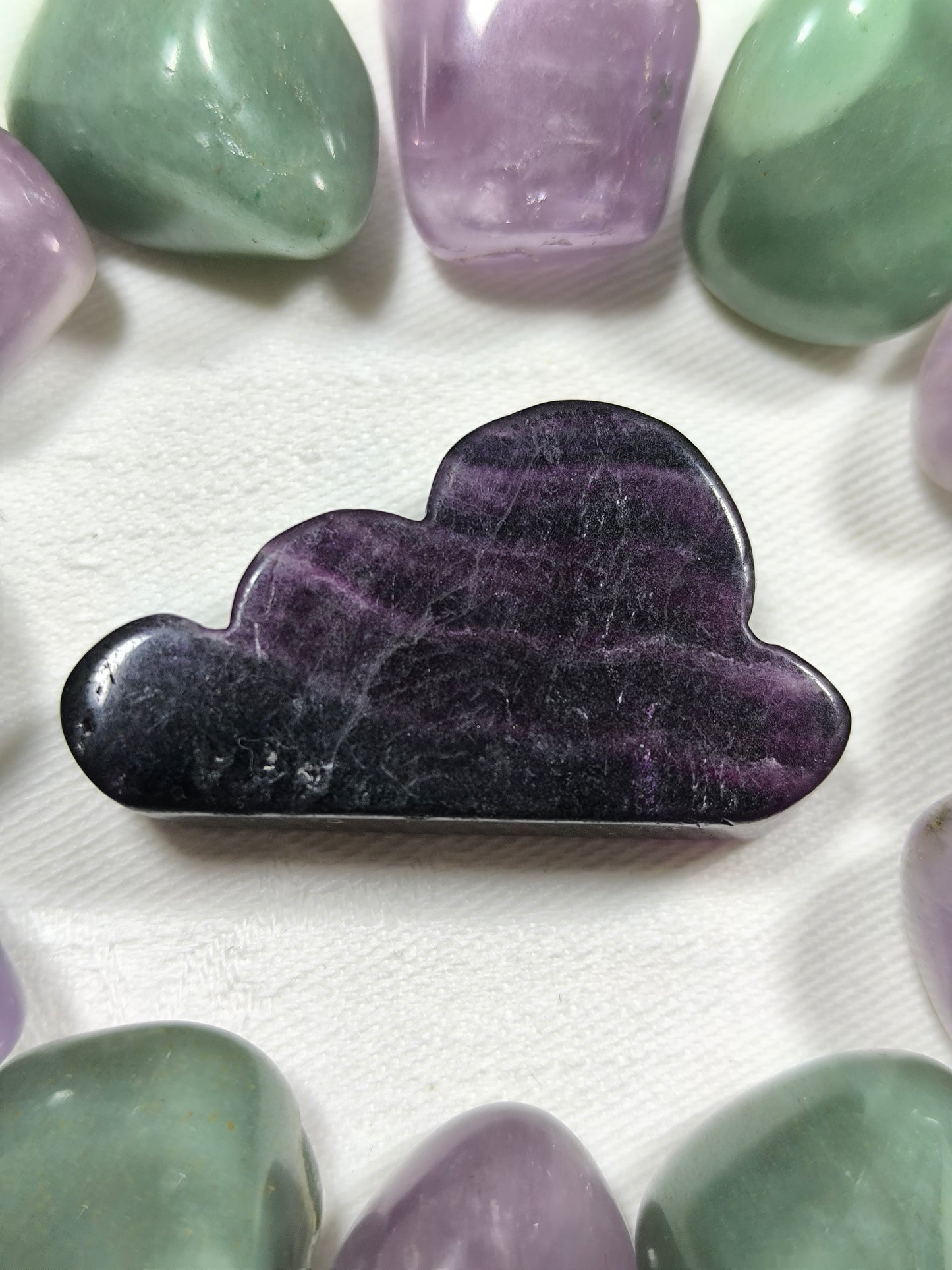 Rainbow fluorite clouds