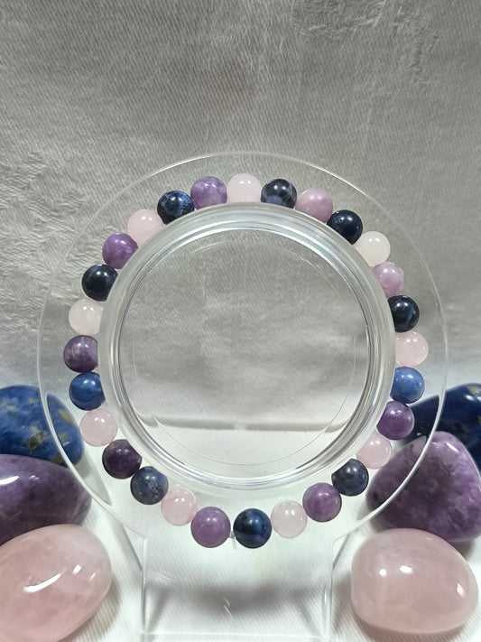 Bisexual pride flag inspired 6mm bracelet 2026