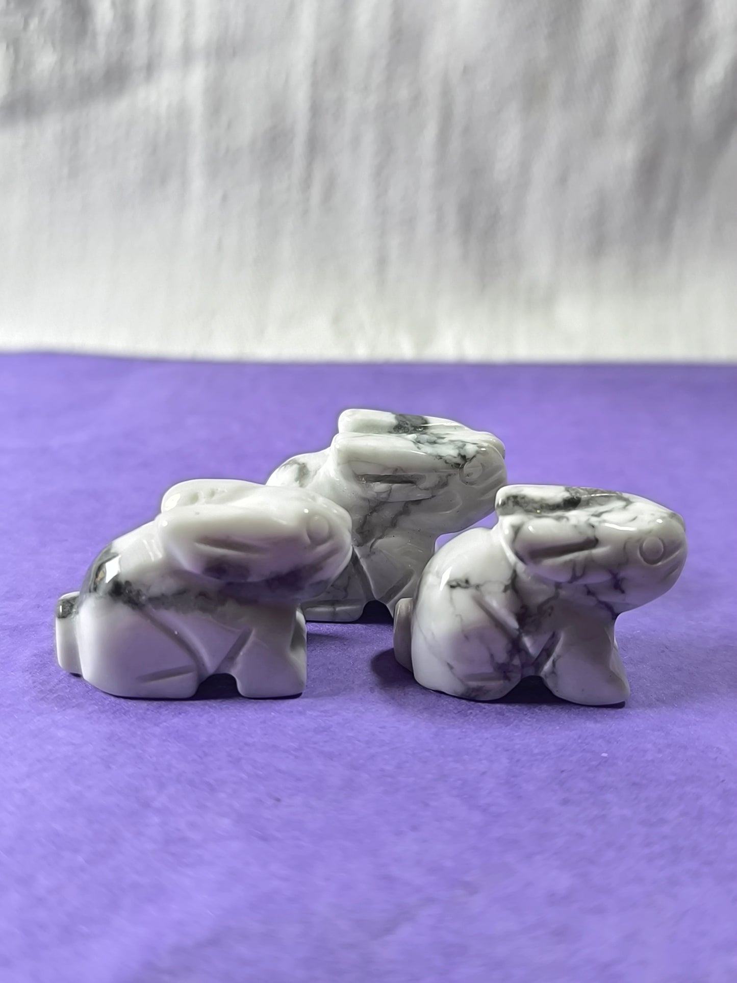 Howlite mini bunnies