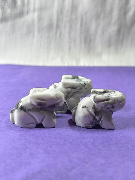 Howlite mini bunnies