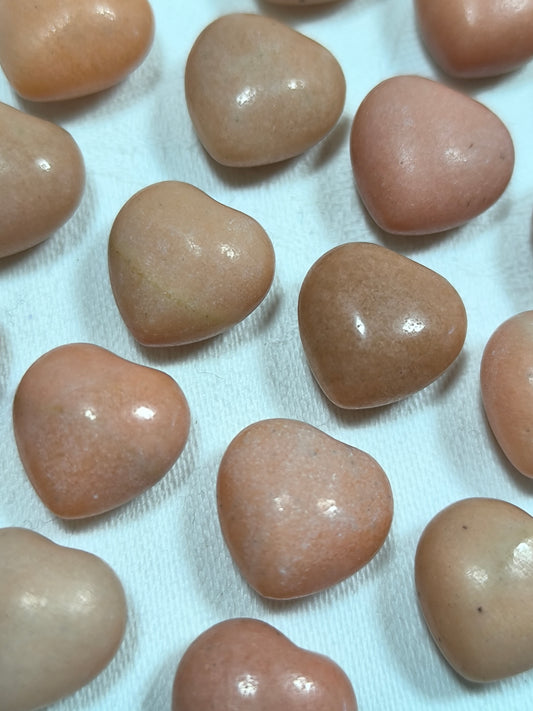 Yellow jasper mini hearts