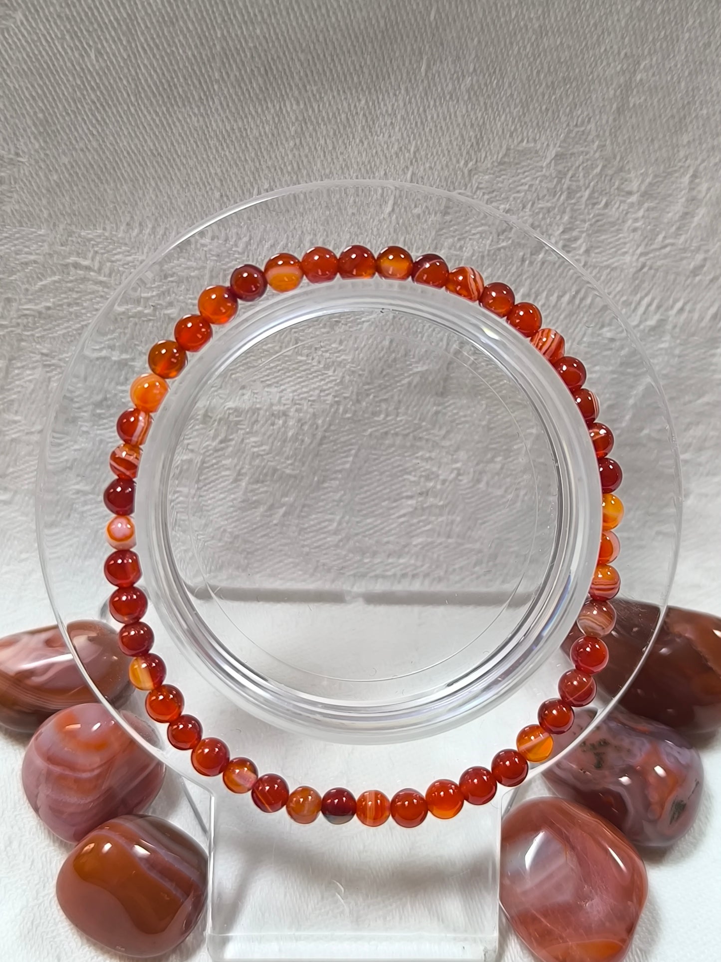 Carnelian 4mm bracelet