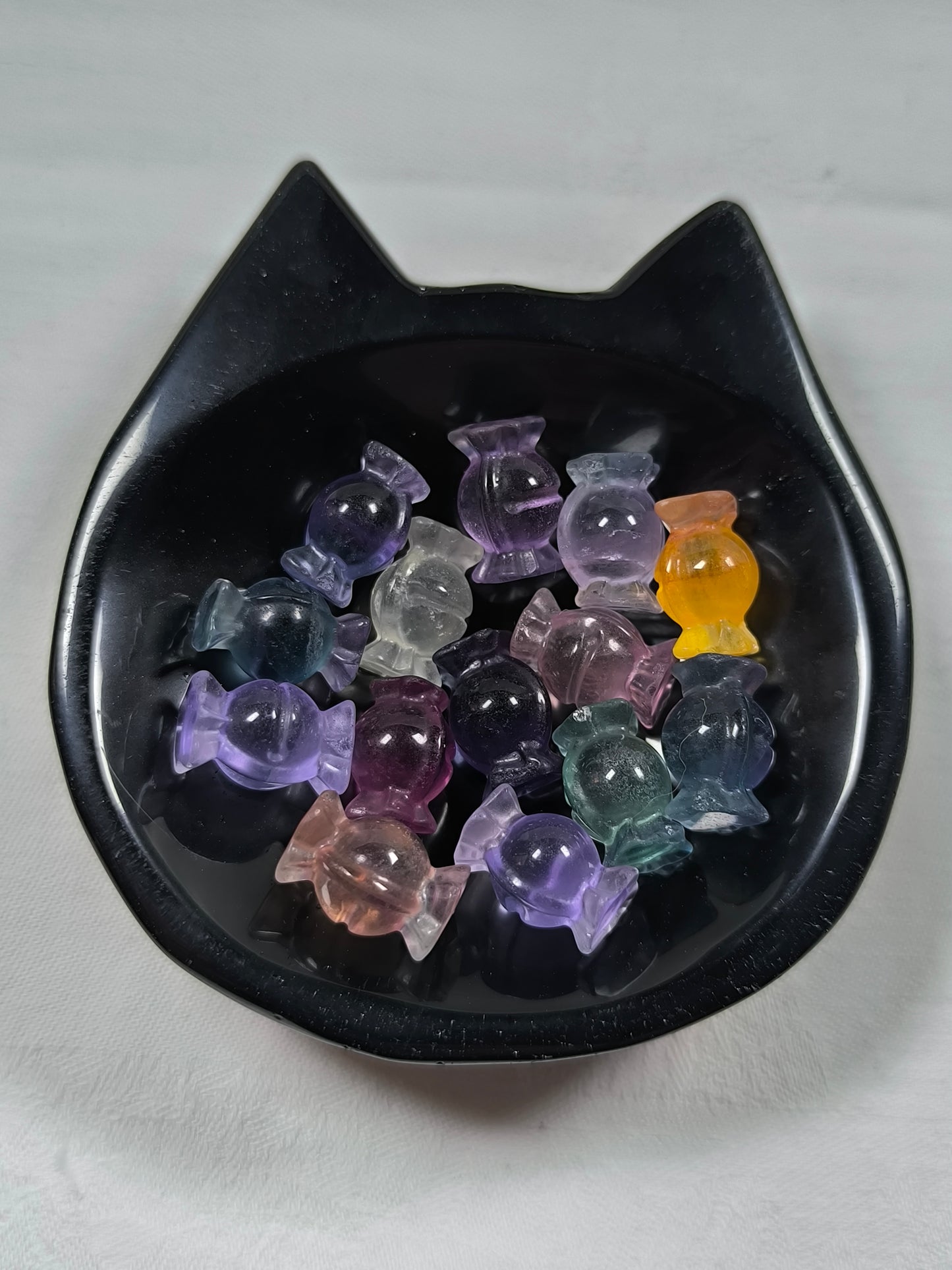 Obsidian cat bowl