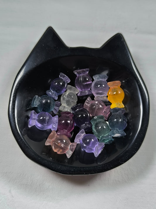 Obsidian cat bowl