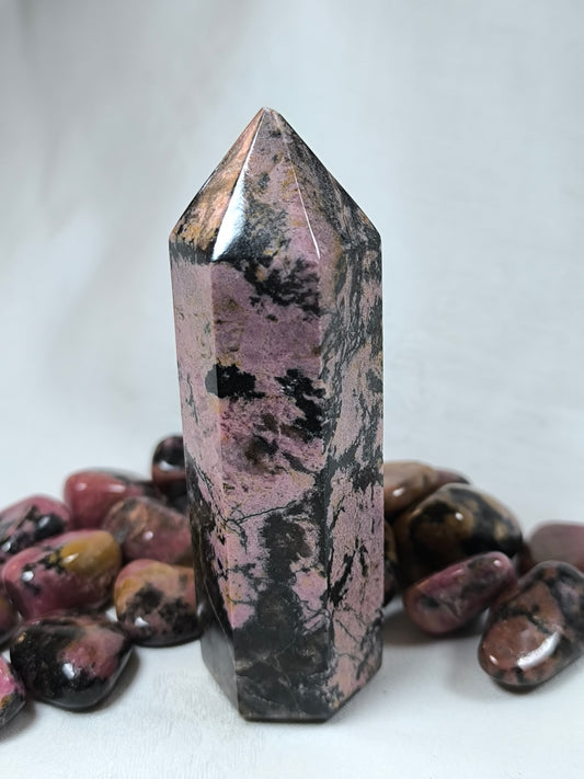 Rhodonite tower