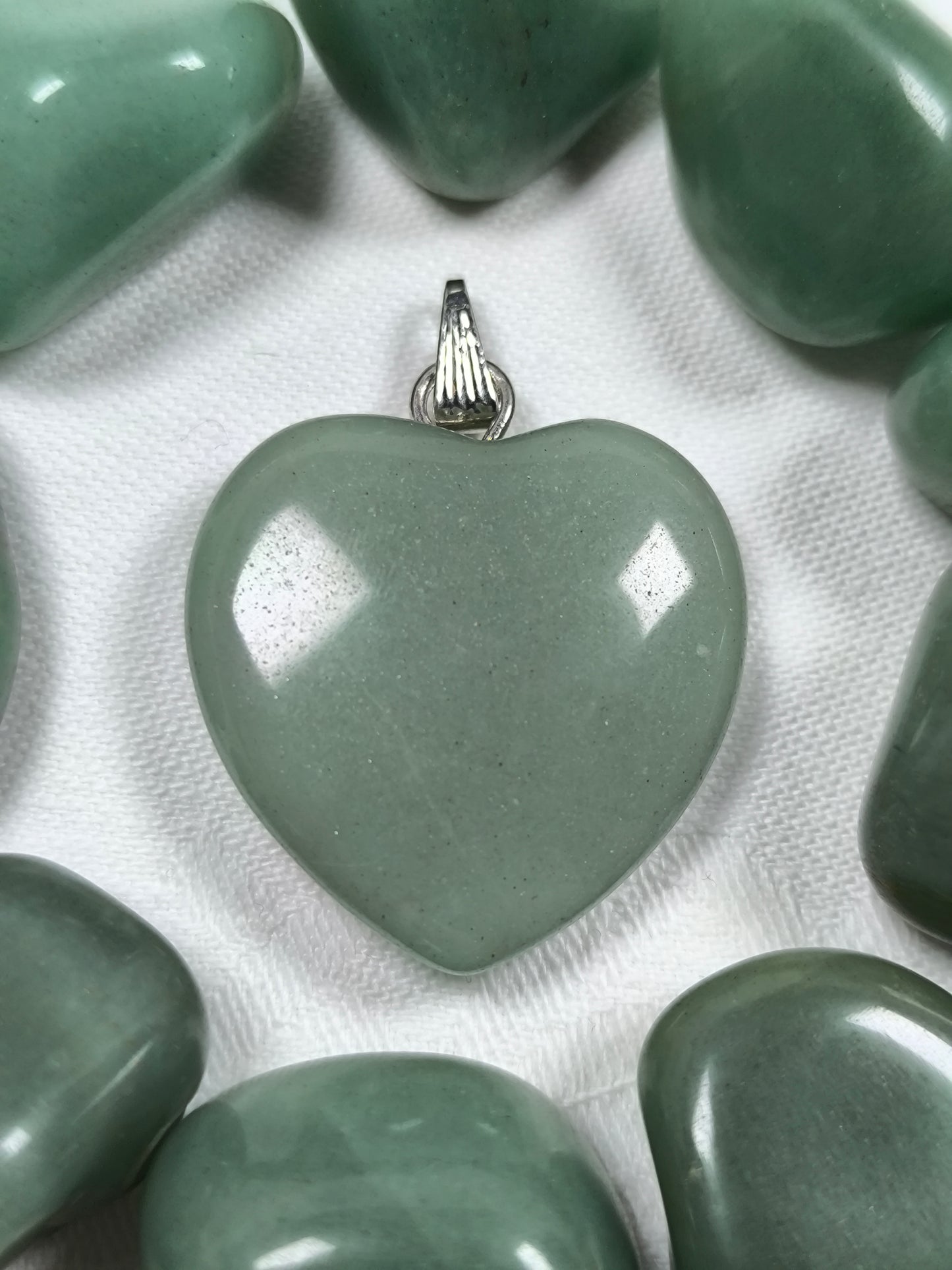 Aventurine heart pendant