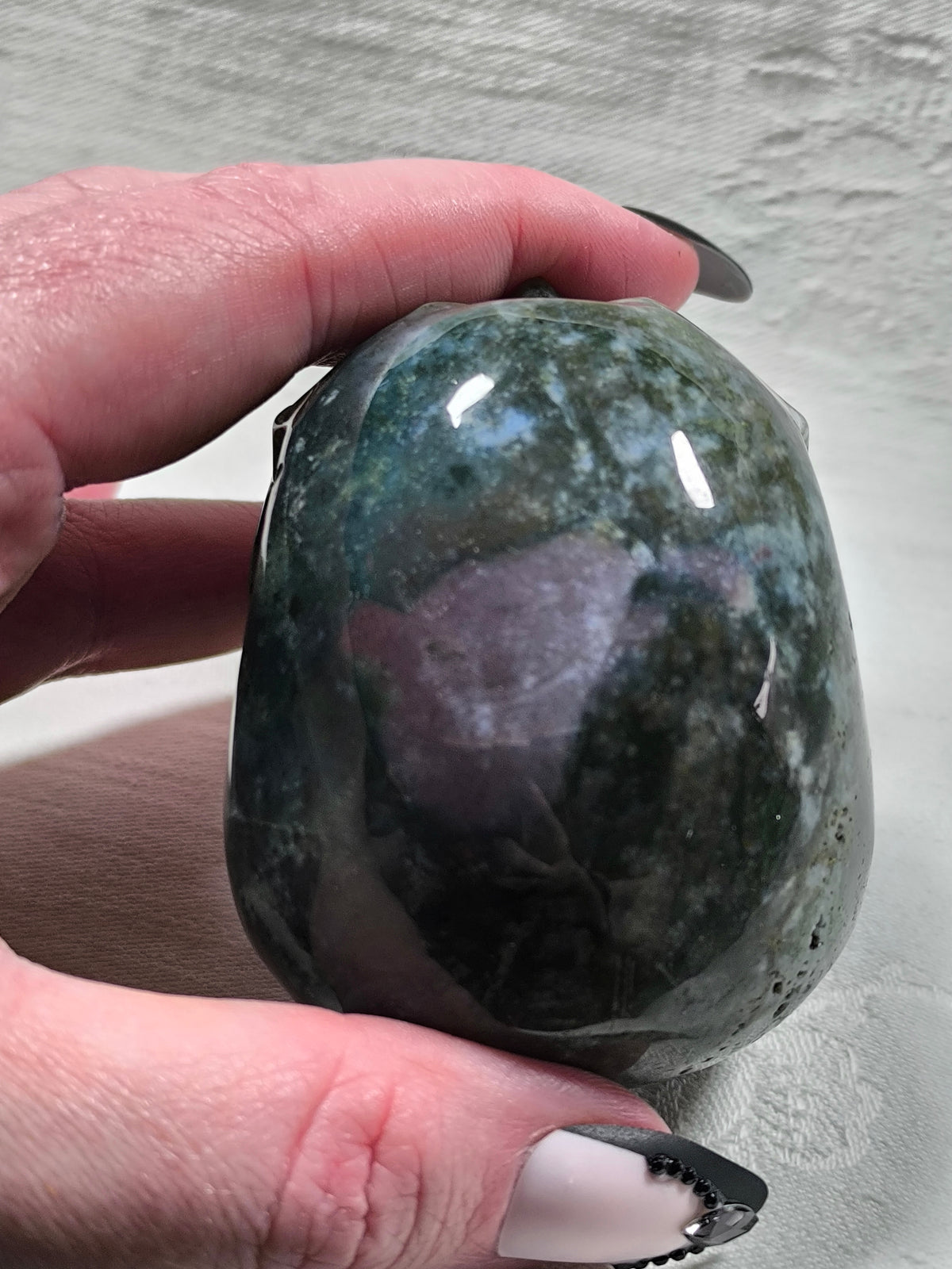 Ocean jasper skull